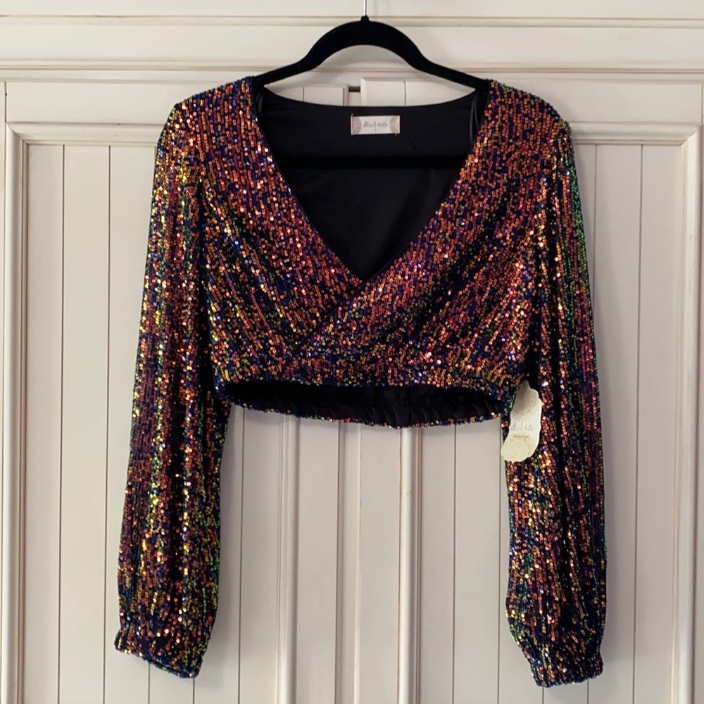 NWT Altar’d State Sequin Top